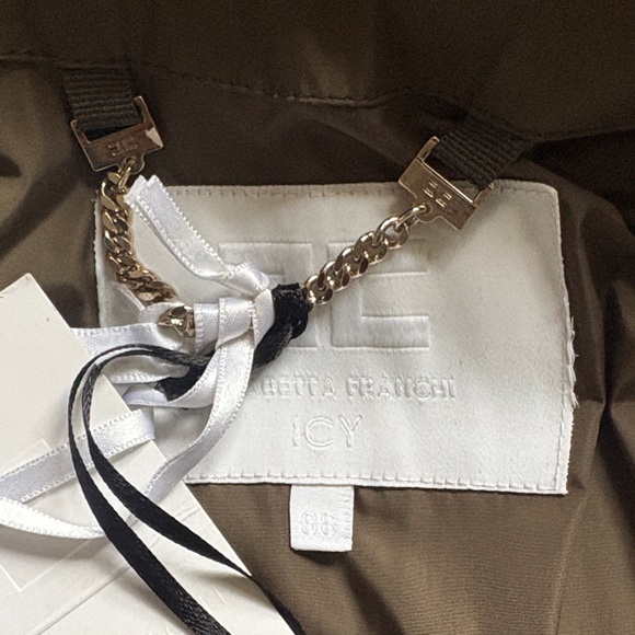 Women's Olive Puffer Jacket - Picture 7 of 9